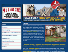 Tablet Screenshot of prohomeservicesmd.com